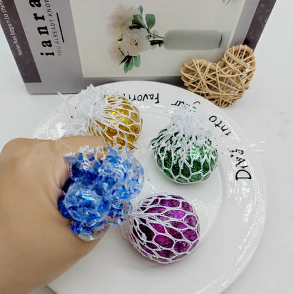 Colorful Star Squeezing Ball Squishy Ball 3D Stress Relief Sensory Toys Adults Anti-Anxiety Fidget Toy with Non-Toxic for Office
