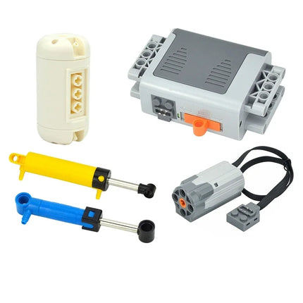 NEW Bricks Technical Pneumatics Automatic Electric Compressor Building Blocks Model Toys with Motor Pneumatic Airtank DIY robot