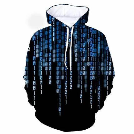 Science Formula Math Pattern Hoodie For Men Funny 3D Printed Long Sleeves Autumn Casual Pullover Tops Hoodies Loose Sweatshirts