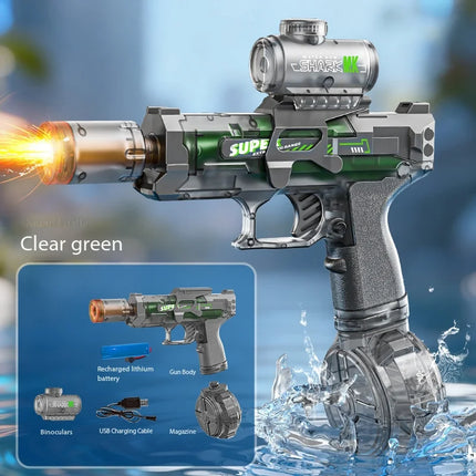 Electric Water Guns For Adults Powerful Squirt Automatic Water Suction Water Blasters Summer Outdoor Beach Toy Water Play Toys