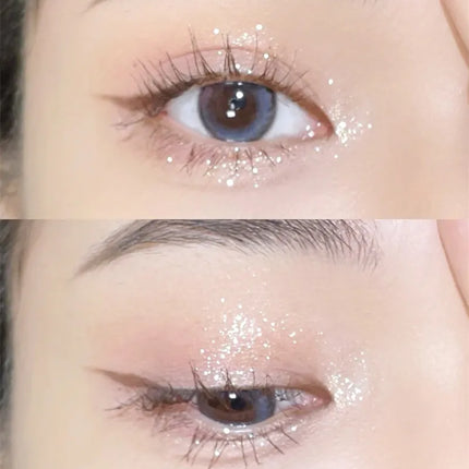 Monochrome Glitter Eyeshadow Pearlescent Highlighter Powder Makeup Diamond Eye Shadow Palette Bright Shiny Eye Makeup Cosmetics
