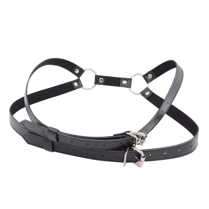 Men Harness Garter Belt Leather Harajuku Fetish Punk Harness Sex Toys For Man Erotic Body Bondage Sexy Lingerie Womens Rave Goth