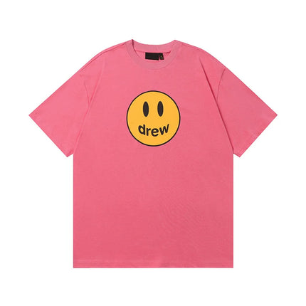 Drew House Print Short-Sleeve High-Street Casual Couple's Oversized T-Shirt