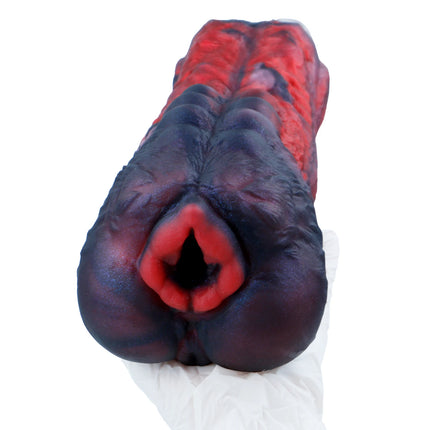 ELKKOST Red Fantasy Silicone Realistic Vaginal Stroker Male Masturbator Pocket Pussy Reusable Onahole Sex Toys For Men