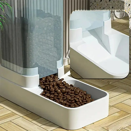 1pc/2pcs Automatic Dog Feeder/Water Dispenser, Plastic Gravity Dog Food and Water Dispenser Set