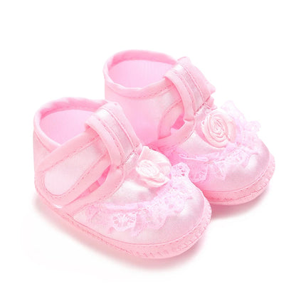 Multiple Options Newborn Baby First Baptist Shoe: Newborn Boy and Girl White Baptist Shoes Soft Sole Walking Shoes Size-9CM-10CM