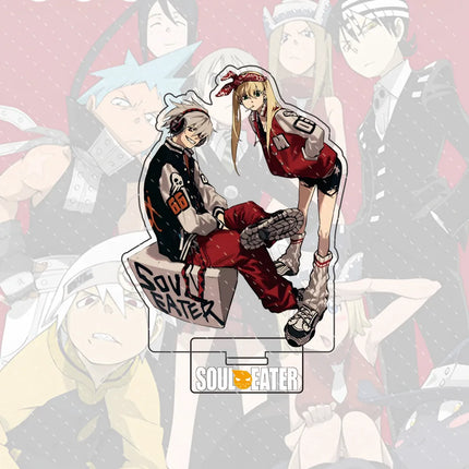 Anime Soul Eater 15cm Acrylic Character Black-star, Kid Standing Model Stand Desktop Decoration Gift