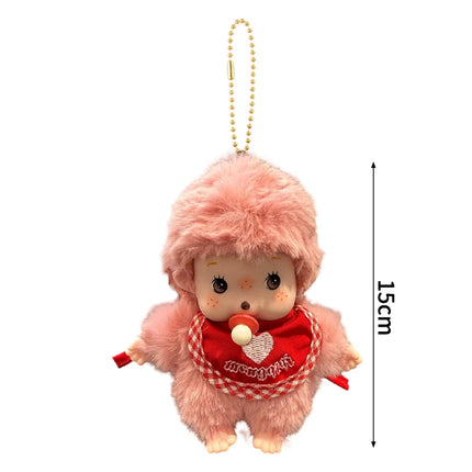 Monchhichi Plush Keychain Bag Hanging Accessories Kawaii Keychains Monkiki Doll Hanging Pendants Collection Birthday Gift モンチッチ