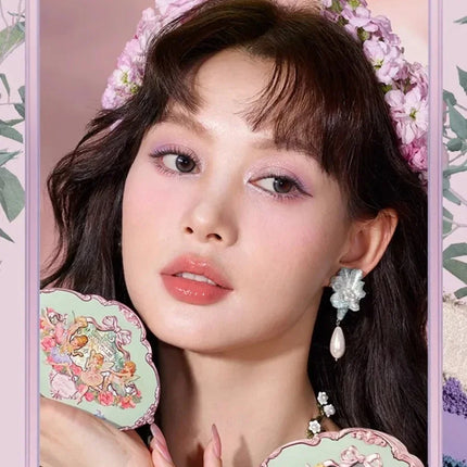 Flower Knows black Swan Ballet Eyeshadow Palette Matte Fine Shimmer Pearl Face Palette 6 Colour Glitter Eye Shadow