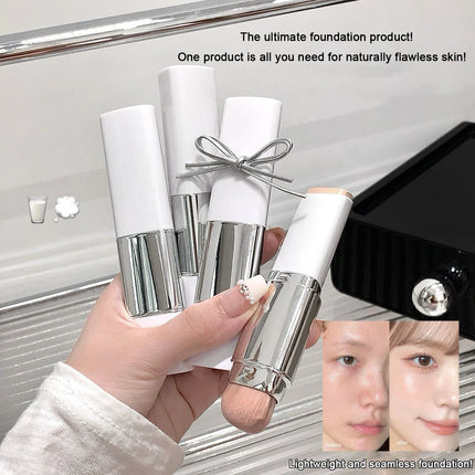 Dual-ended Foundation Stick Natural Matte Ivory White Natural Color Foundation Stick Even Out Skin Tone Provides Spot Foundation