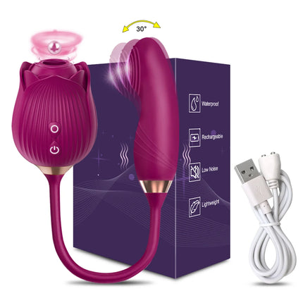 Clitoris Sucker Vibrator for Women Nipples Clit Stimulator Finger Wiggle G-Spot Vibrator Female Masturbator Sex Toy for Women
