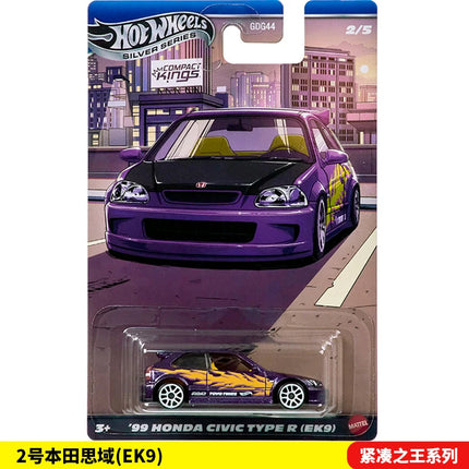 In Stock Hot Wheels GDG44 Silver Label Compact Kings Serise Fiesta Miata Sentra 1/64 Scale Die-Cast Model Gifts Surprise Car Toy