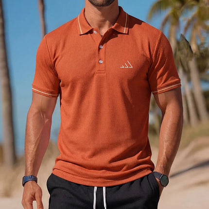 Men's Casual Polo Shirt Summer Streetwear Short Sleeve Business Casual Tops Quick-Drying Breathable Clothing POLO Shirt