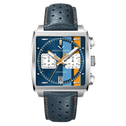 Specht&Sohne Fashion Mens Watches Top Brand Luxury Watch For Men Blue Casual Waterproof Square Sports Wristwatches Reloj Hombre