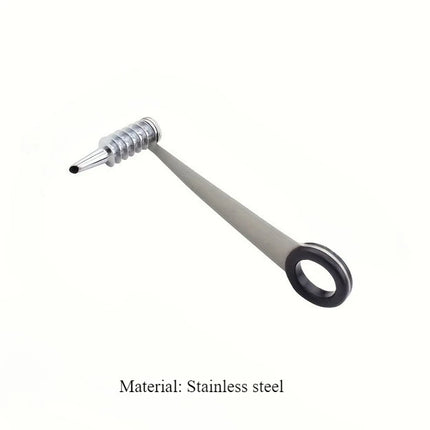 Manual Vegetable Spiral Cutter - Stainless Steel Handheld Slicer with Curved Design, Suitable for Even Cutting of Potatoes