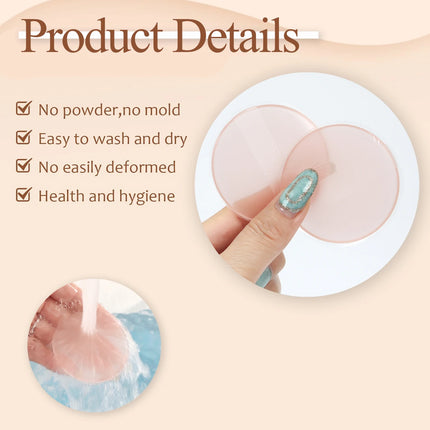 1Pcs Jelly Soft Silicone Gel Powder Puff Sponge for Cosmetic Face Foundation Bb Cream No Powder Eating Powder Makeup Tool
