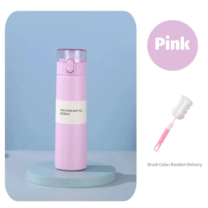 150/250ml Stainless Steel Thermal Water Bottle With Straw Mini Thermos Cup for Tea Coffee Mug Travel Vacuum Flasks Insulated Cup