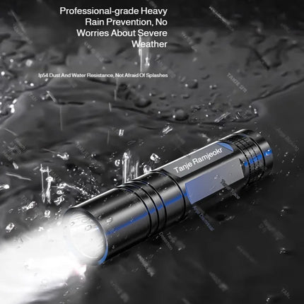 Super Bright Portable LED Mini Flashlight, Long Range Outdoor Torch With Strong Light For Camping Hiking Home Emergency