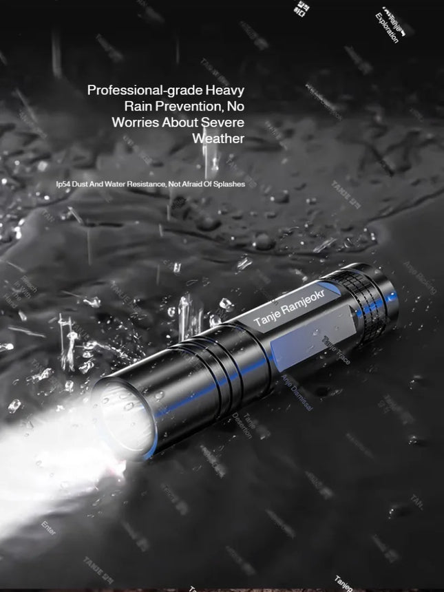 Super Bright Portable LED Mini Flashlight, Long Range Outdoor Torch With Strong Light For Camping Hiking Home Emergency