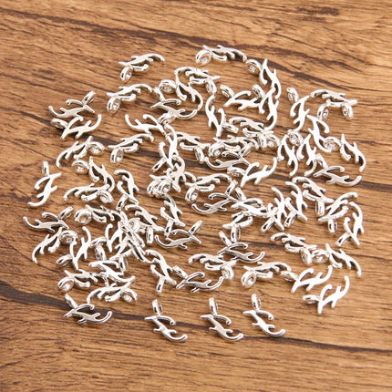26Pcs Mix Size Picture Color Metal Zinc Alloy English Letter A-Z Charms Fit Jewelry Pendant DIY Necklaces Bracelets Bags Makings