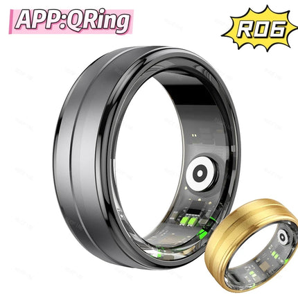 Couple Rings R06 Qring Man Women's Finger Wheel Gift Waterproof 50 Meters Sleep Tracker Electronics Devices R02 R03 Monitor 2024
