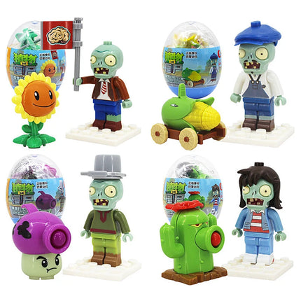 Plants Vs. Zombies Surprise Capsules Toys KidsPuzzle Assembly Toy Birthday Gifts Game Figure Model Dolls Random Send One