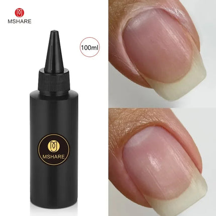 MSHARE 100ml Shiny Top Coat No Wipe Top Nail Gel for Gel Polish Semi-permanent Varnish No Sticker Hard Top Gel
