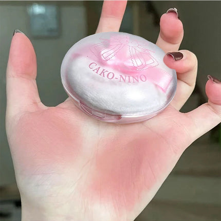 Wish Bow Cute Blusher Lasting Not Easy to Fly Powder Pink Blush Face Brighten Shading Rouge Rubor Korean Dupes Makeup Cosmetics