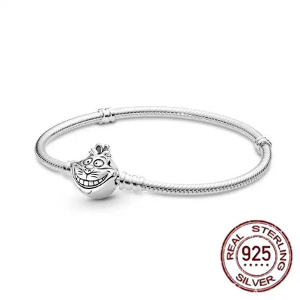 NEW 100% S925 pure silver Spider Man snake bone bracelet, suitable for original DlY bracelet, women's fashionable jewelry gift