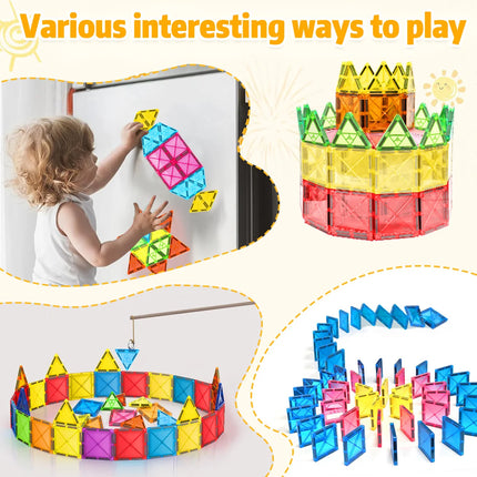 Magnetic Building Blocks Montessori Educational Constructor Toys Set For Kids Game For Boys Girl Gifts 30/50/100PCS