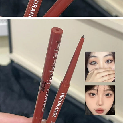Matte Brighten Lying silkworm Eyeliner Gel Pen Waterproof Quick Drying Pink Brown Ultra fine Eye Shadow Pen Not-Smudge Makeup