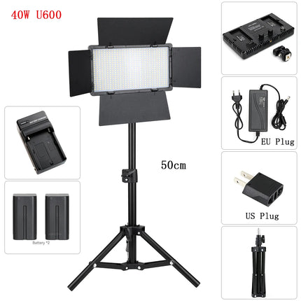 U600 LED Video Light Studio Light Kits Selfie Light Streaming Lights Camera Photographer Lamp For Tiktok YouTube Eyelash Lamp