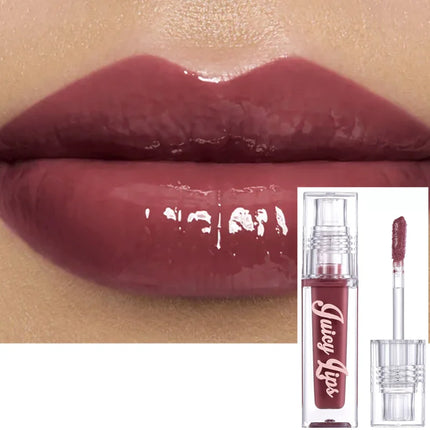 Hydrating Crystal Lip Oil - Plumping & Moisturizing Gloss with Tinted Shades for All Skin Types