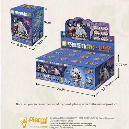 New Keeppley original Naruto cartoon blind box architectural drawings assembly Uzumaki Shipden action model toy children's gift