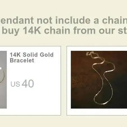GOLDtutu 14K Solid Gold Letter Pendant for Women and Girls, 26 Tiny Initials, Name Necklaces Pendant, Best Birthday Gift, kj254
