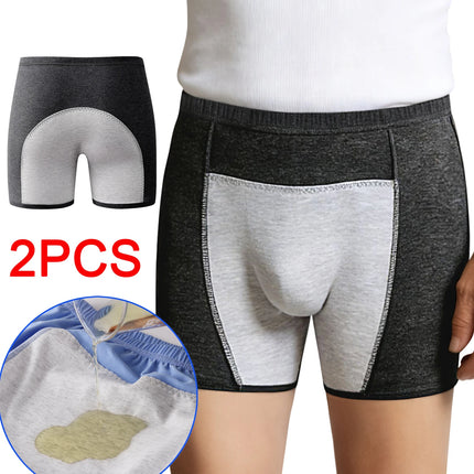 Incontinence Briefs Men's Boxer Briefs Leak Proof Boxers Man Plus Size Underwear Boxer Male Breathable Men's Panties Set Shorts