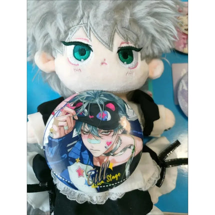6Pcs/Box Anime Korean Manga Alien Stage Mizi Sua Ivan Till Hyuna Luka Laser card Cartoon Cosplay Badge Pin Tinplate Brooch Gift