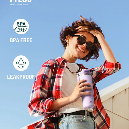 TYESO 600/900/1200ML Travel Coffee Mug Stainless Steel Double Walled Vacuum Water Bottle Tumbler Thermo Bottle Insulated Cup