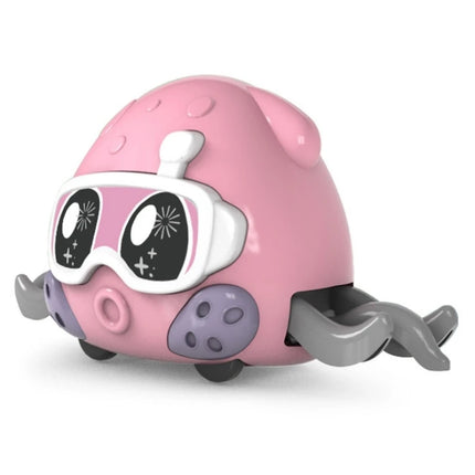 Children's Fun Double Loop Running Cartoon Crab Octopus Parent Child Interaction Inertia Crawling Toy Gifts for Boys and Girls