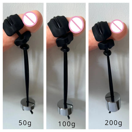 Steel Cylinder Cock Weight  Adjustable Silicone CockRing for Effective Stretched Penis Weight Training Pendant Stretcher For Men