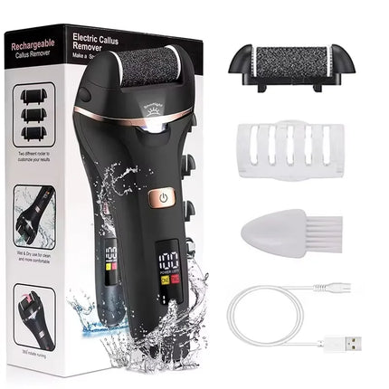 Waterproof Charged Electric Foot File for Heels Grinding Pedicure Tools Professional Foot Care Tool Dead Hard Skin Callus USB