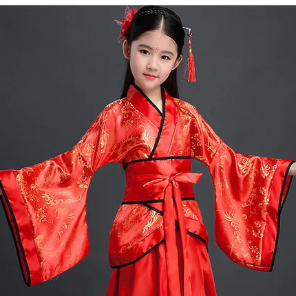 Autumn Two-piece Set Kids Hanfu Cosplay Tang Girl Suit Dance Costume Baby Outfits Ancient Girls Clothing Hanfu Children Suits