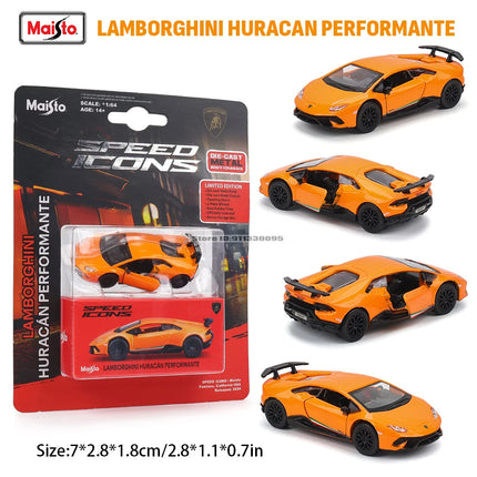 Maisto 1:64 Ferrari 812 Superfast SF90 SP1 Lamborghini 37 Chassis full alloy die-casting car model collection gift toys