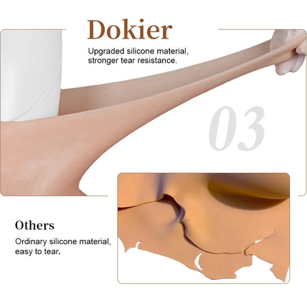Dokier Realistic Silicone Breast Forms Fake Boobs Tits Shemale Transgender Sissy Drag Queen Crossdresser Breastplates Cosplay
