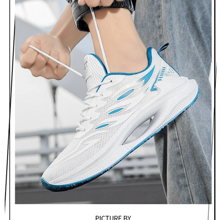 Men's Breathable Sports Shoes Spring New Mesh Casual Fashion Versatile Trendy Men's Shoes Summer Running Shoes Suitable for Outdoor Sports