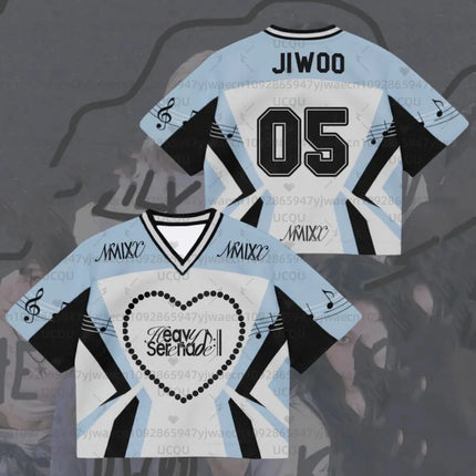 2026 Kpop Fans NMIXX Heavy Serenade Album Jersey Gift For Lovers Streetwear Plus Size Clothes Short Sleeve Tops T-shirt
