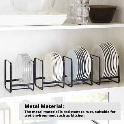 1pc kitchen cabinet plate storage countertop dish rack drawer dinner plate partition drain rack layered storage rack