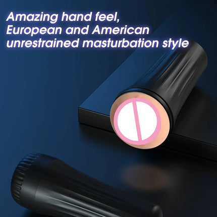 Realistic Rubber Vagina  Soft Pocket  Pussy Deep Throat  Male Masturbator Cup Adult supplies Sexy Toys for Man Female