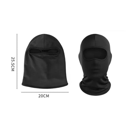 Kids' Full Face Mask High Stretch Ice Silk Balaclava Summer Outdoor Breathable Single-hole Solid Color Sun Protection Head Cover