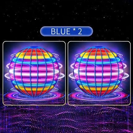 RC Magic Flying Ball Boomerang Fly Nova Orb Pro Mini Drone Hover Ball with LED Lights Flying Spinner Toy for Kids Christmas Gift